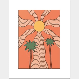 Psychedelic Palm Trees Posters and Art